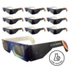 10 Pack - Premium Solar Eclipse Glasses - ISO 12312-2:2015 Compliant - 123 Solarwear