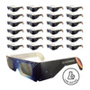 25 Pack - Premium Solar Eclipse Glasses - ISO 12312-2:2015 Compliant - 123 Solarwear