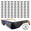 100 Pack - Premium Solar Eclipse Glasses - ISO 12312-2:2015 Compliant - 123 Solarwear
