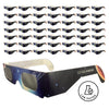 50 Pack - Premium Solar Eclipse Glasses - ISO 12312-2:2015 Compliant - 123 Solarwear